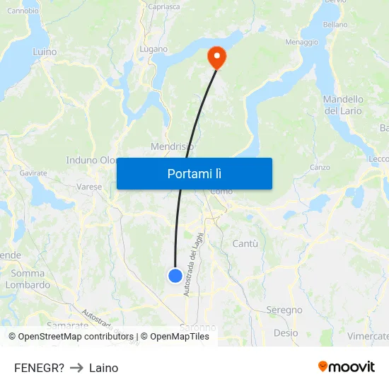 FENEGR? to Laino map