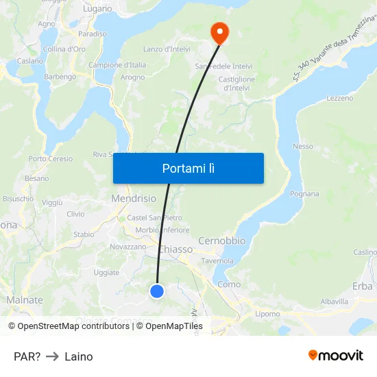 PAR? to Laino map