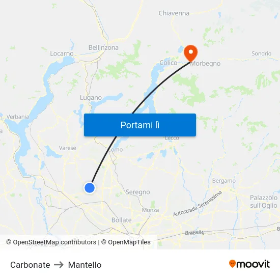 Carbonate to Mantello map