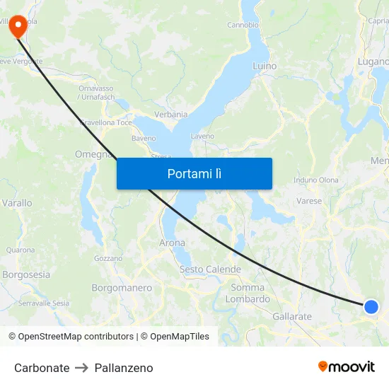 Carbonate to Pallanzeno map