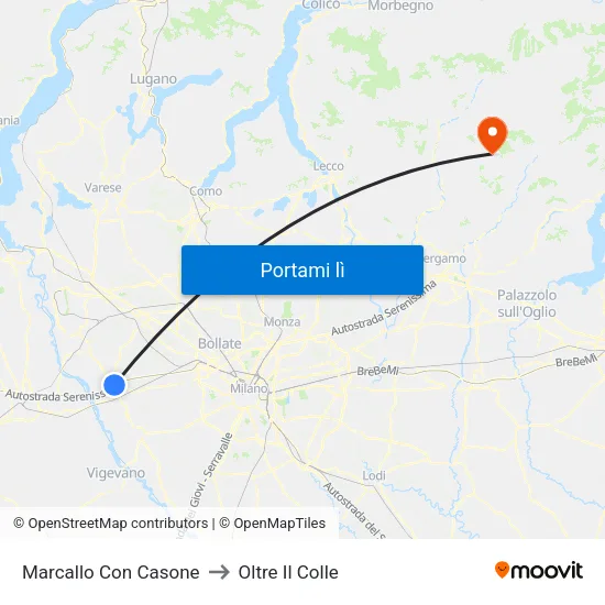 Marcallo Con Casone to Oltre Il Colle map