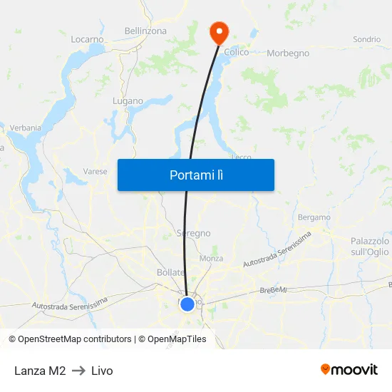 Lanza M2 to Livo map