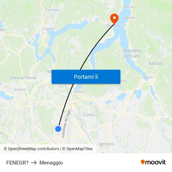 FENEGR? to Menaggio map