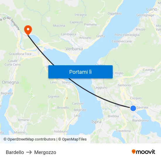 Bardello to Mergozzo map