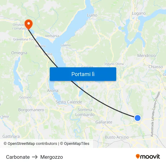 Carbonate to Mergozzo map