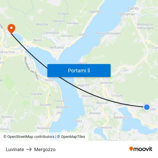 Luvinate to Mergozzo map