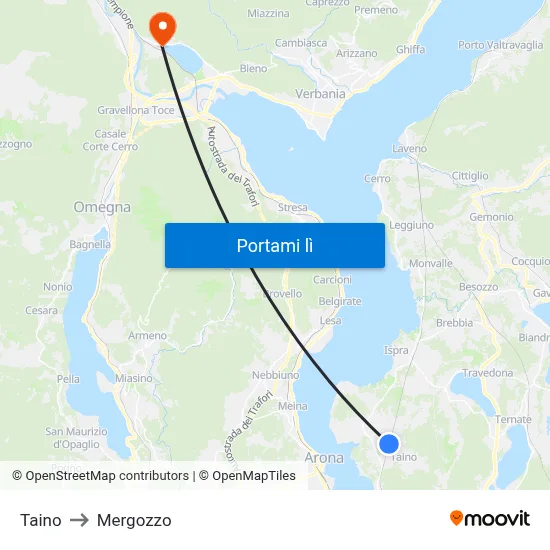 Taino to Mergozzo map