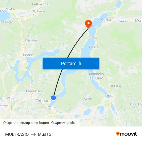 MOLTRASIO to Musso map
