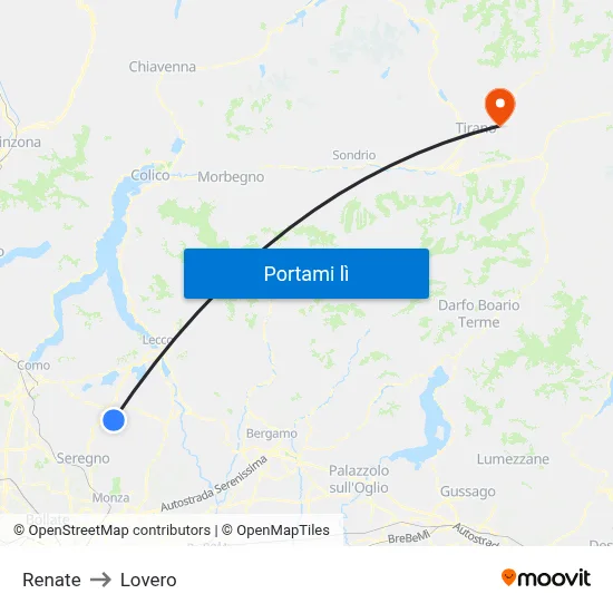 Renate to Lovero map