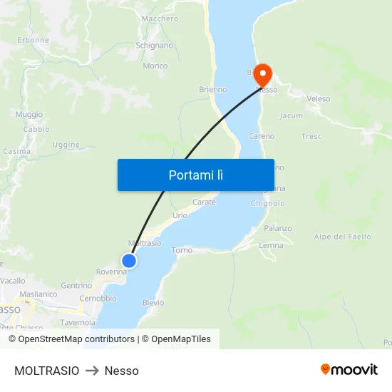 MOLTRASIO to Nesso map