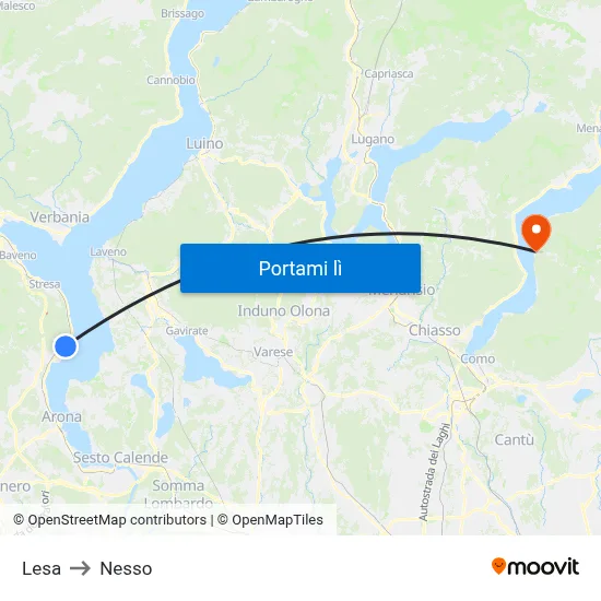 Lesa to Nesso map