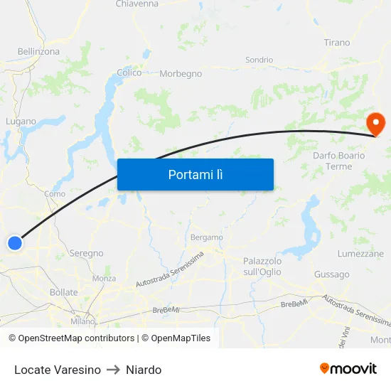 Locate Varesino to Niardo map