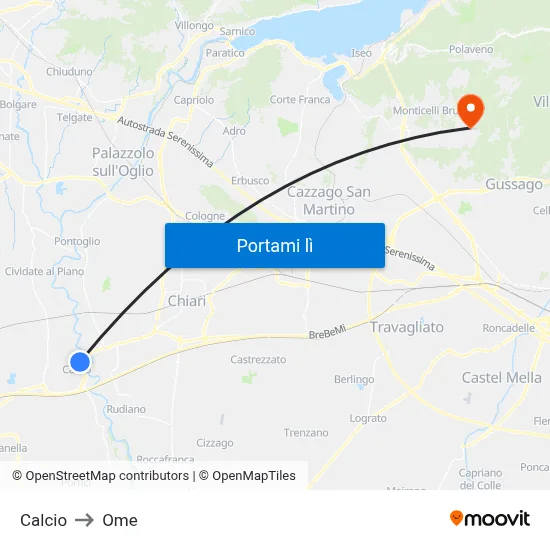 Calcio to Ome map