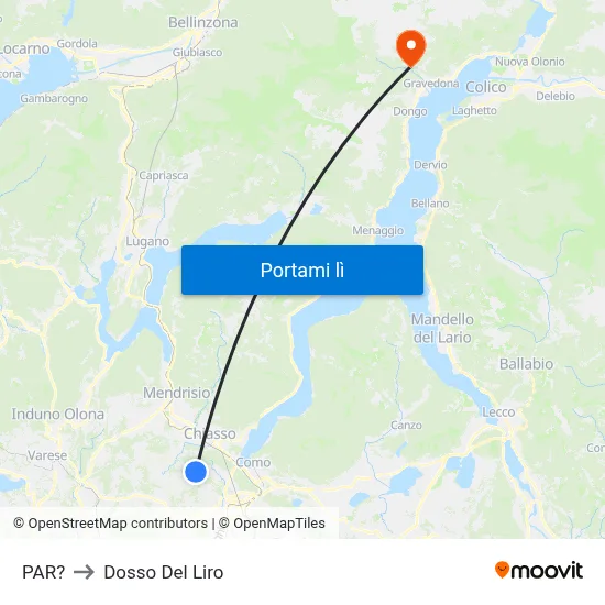 PAR? to Dosso Del Liro map