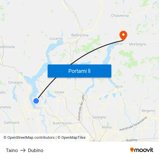 Taino to Dubino map