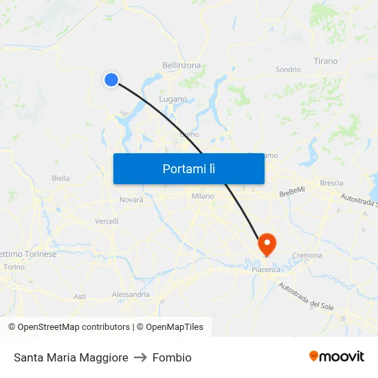 Santa Maria Maggiore to Fombio map