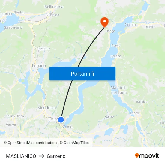 MASLIANICO to Garzeno map