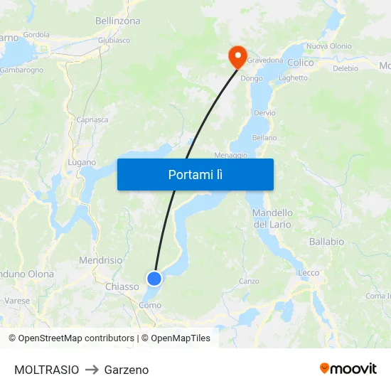 MOLTRASIO to Garzeno map