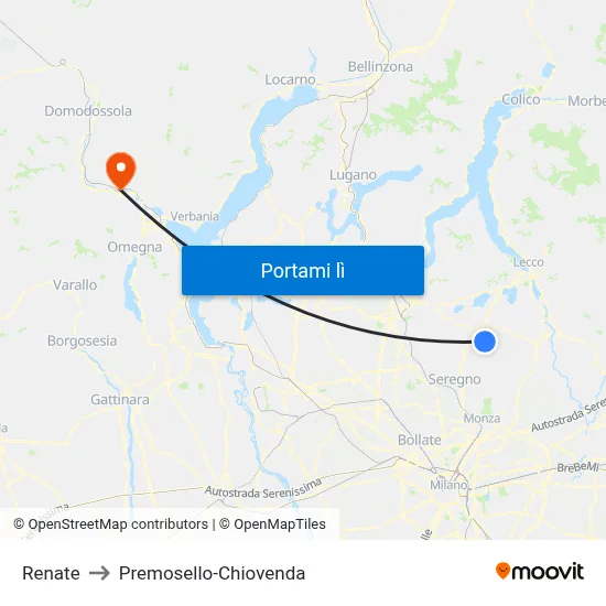 Renate to Premosello-Chiovenda map