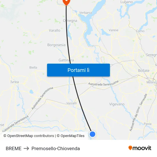 BREME to Premosello-Chiovenda map