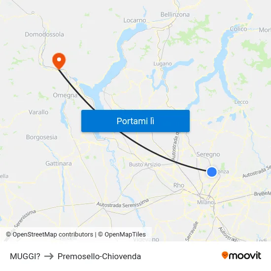 MUGGI? to Premosello-Chiovenda map