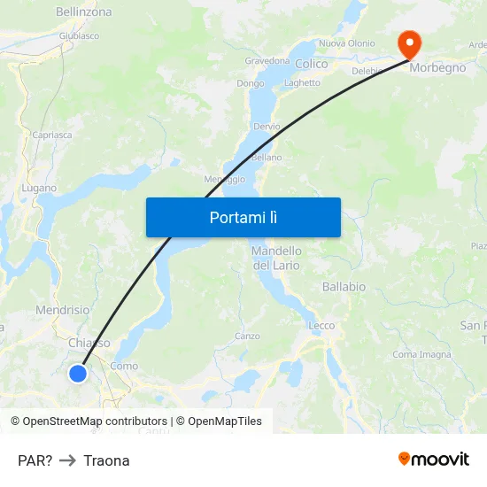 PAR? to Traona map