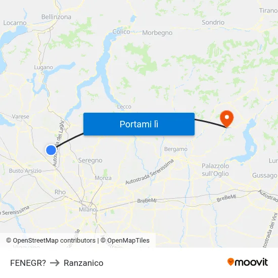 FENEGR? to Ranzanico map