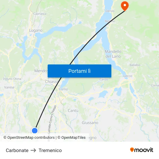 Carbonate to Tremenico map