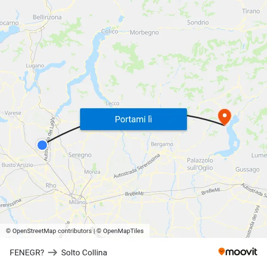 FENEGR? to Solto Collina map