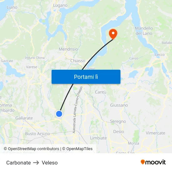 Carbonate to Veleso map
