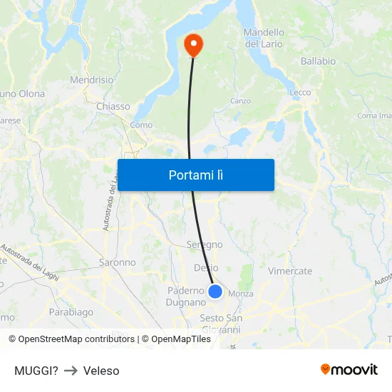 MUGGI? to Veleso map