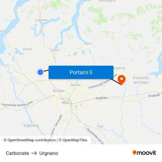 Carbonate to Urgnano map