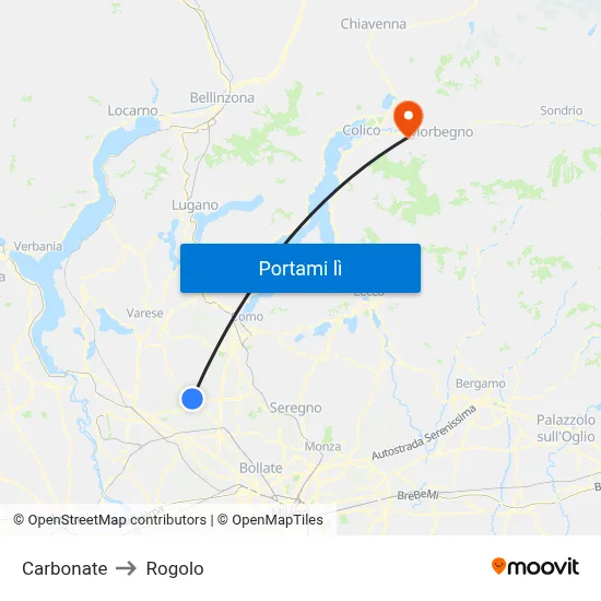 Carbonate to Rogolo map