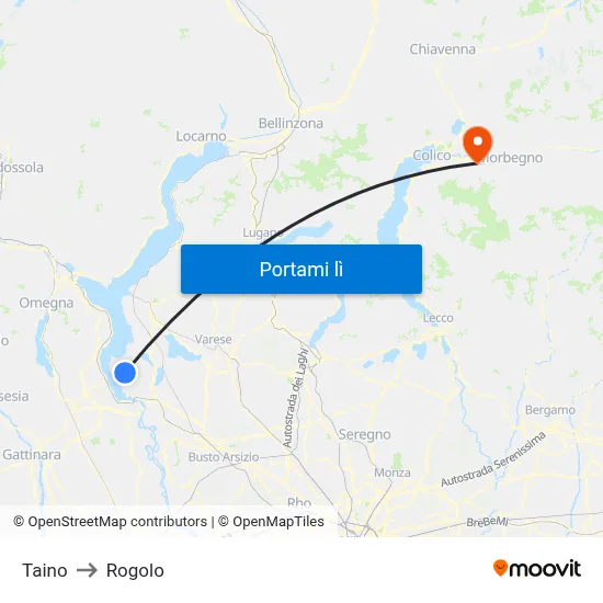 Taino to Rogolo map