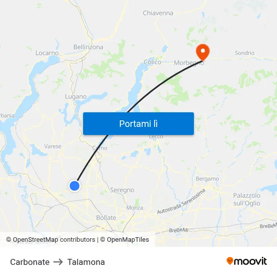 Carbonate to Talamona map