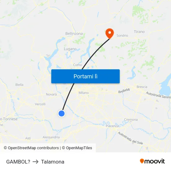 GAMBOL? to Talamona map