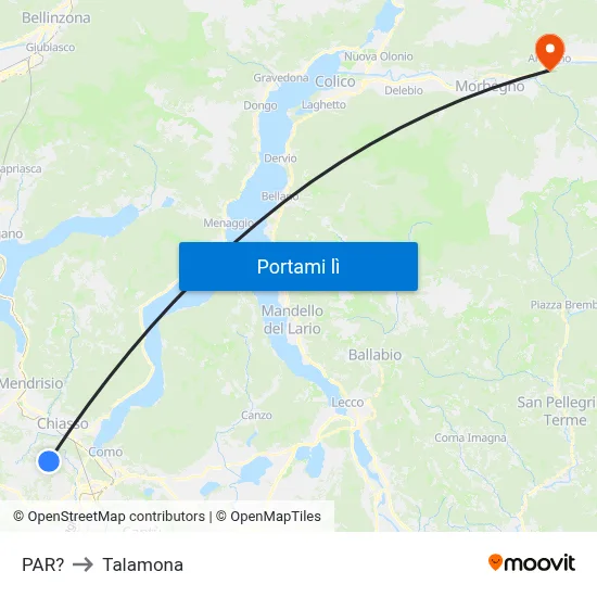 PAR? to Talamona map