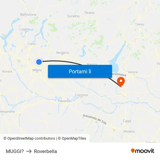 MUGGI? to Roverbella map