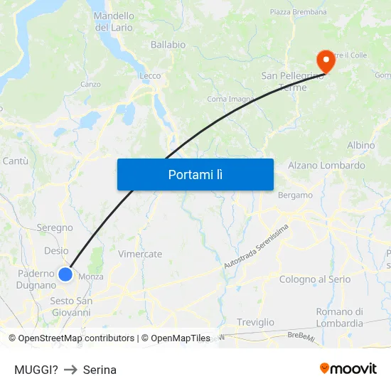 MUGGI? to Serina map
