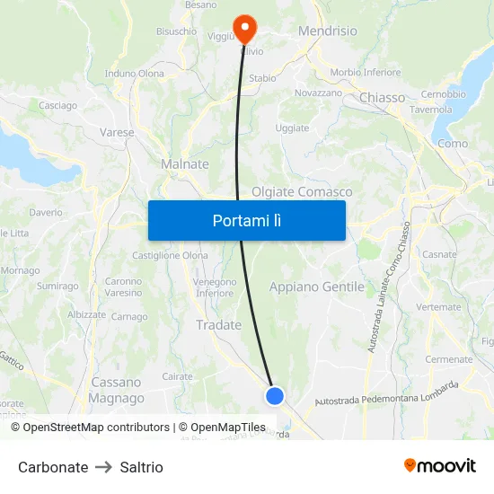 Carbonate to Saltrio map