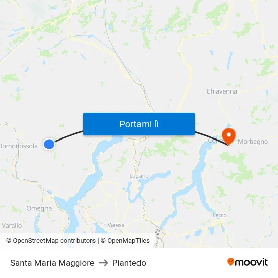 Santa Maria Maggiore to Piantedo map