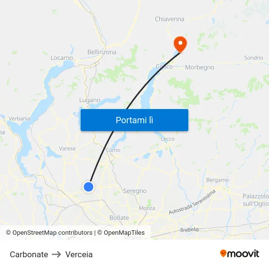 Carbonate to Verceia map