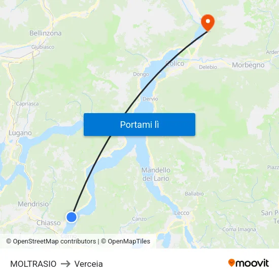 MOLTRASIO to Verceia map