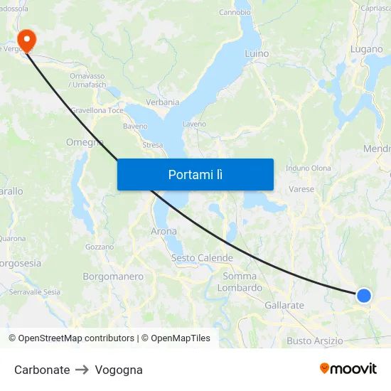 Carbonate to Vogogna map