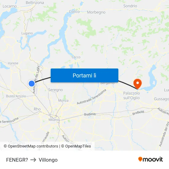 FENEGR? to Villongo map