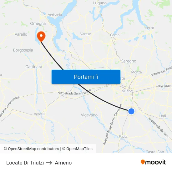 Locate Di Triulzi to Ameno map