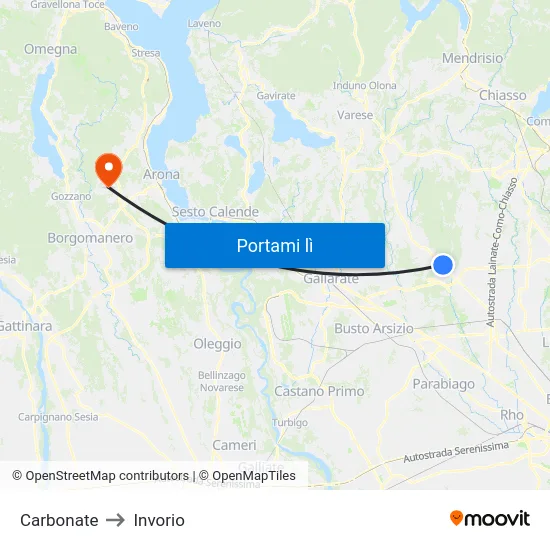 Carbonate to Invorio map