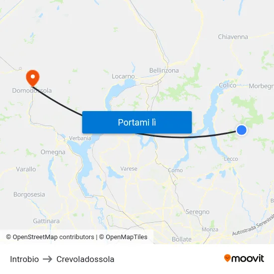 Introbio to Crevoladossola map