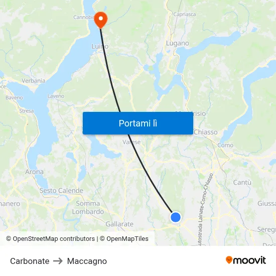 Carbonate to Maccagno map