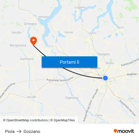 Piola to Gozzano map